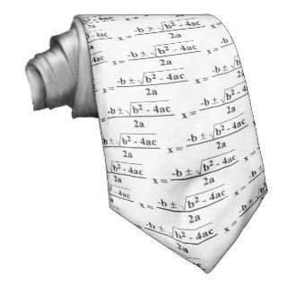 Quadratic Formula Tie