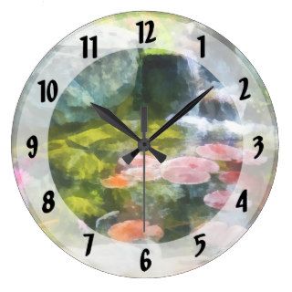 Koi Pond Wallclocks