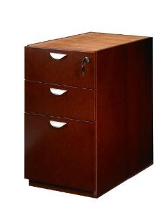 Wood Veneer 3 Drawer Pedestal for Credenza or Return KHA186  Office Desks 