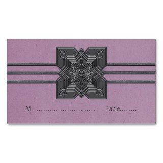 Lilac Medallion Border Place Card Business Card