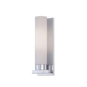 Illumine Designer Collection 1 Light 4 in. Chrome Wall Sconce with Frost Glass Shade CLI LS 16023C/FRO