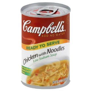 Campbell's Low Salt Chicken With Noodles Condensed Soup 10.75 OZ  Packaged Chicken Soups  Grocery & Gourmet Food