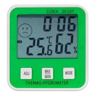 DC 107 Household Multifunctional Digital Clock, Temperature & Humidity Meter Thermometer and hygrometer  Time Clocks  Electronics