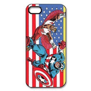 Custom Captain America Personalized Cover Case for iPhone 5 5S LS 498 Cell Phones & Accessories