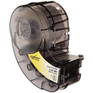 Brady X 20 483 IDXPERT 1" Height, 2" Width, B 483 Ultra Aggressive Polyester, Black On White Color Label (100 Per Cartridge)