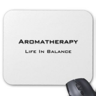Aromatherapy   Black text Mousepad