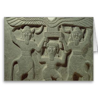 Relief depicting Gilgamesh between two Card