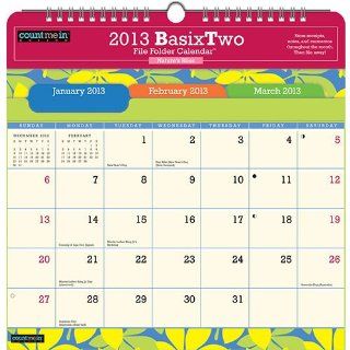 Nature's Bliss File Folder 2013 Pocket Wall Calendar 