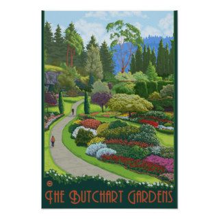 Butchart Gardens   Brentwood Bay Poster