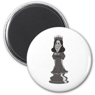 Queen Chess Cartoon B Magnets
