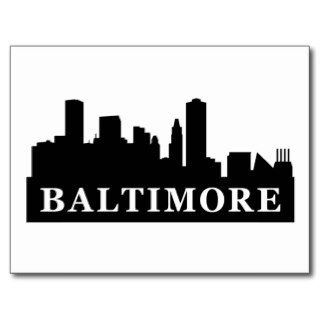 Baltimore Skyline Postcards