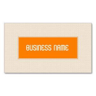Modern Chic Orange Box Business Card Template