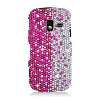 For Samsung Intensity III/SCH U485 FULL CS DIAMOND Case Pink Silver Vertical 