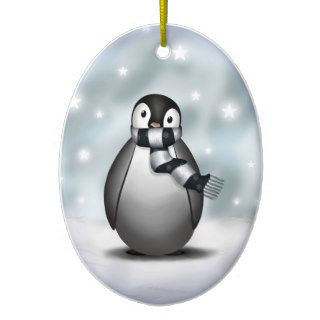 Emmy the Emperor Penguin   Ornament