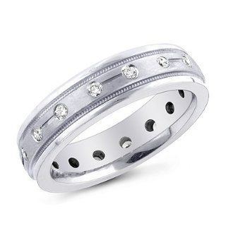 Men's Platinum 6mm Comfort fit Wedding Band Size 13 Jewelry