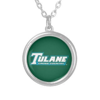 Tulane Cross Country   White & Green Necklace