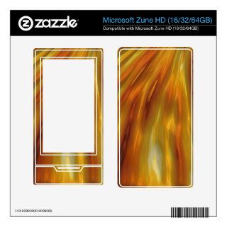Metallic Amber Waves Of Grain Decals For Zune HD