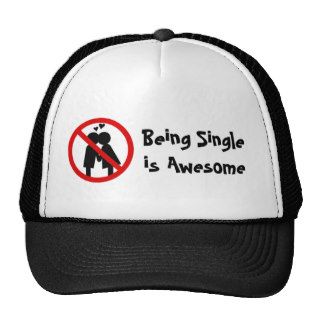 "Single is awesome" Anti Valentine's Day Hat