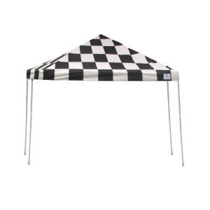 ShelterLogic Pro Series 12 ft. x 12 ft. Checkered Flag Straight Leg Pop Up Canopy 22543