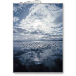 Sky and Water Condolence Card