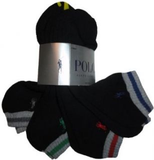Men's Polo by Ralph Lauren Variety 4 Pack of Socks Black Multi Clothing