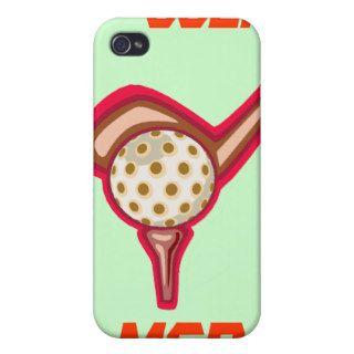 Smack a golf ball iphone4 skin iPhone 4 cases