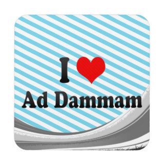 I Love Ad Dammam, Saudi Arabia Beverage Coaster