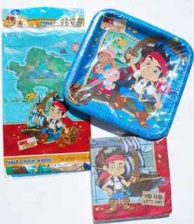 Jake and the Never Land Pirates Table Cover, Napkins, Plates Party Pack Supplies Toys & Games