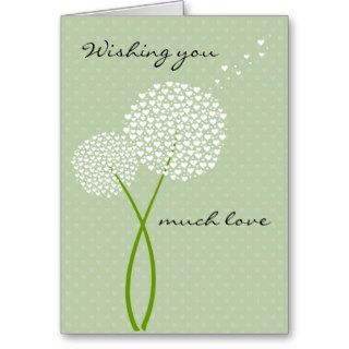 Wishing you much love greeting card