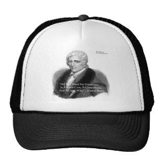 Daniel Boone Humor Quote Gifts Tees Cards Etc Mesh Hats