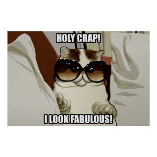 Fabulous Glasses Cat Poster (pt. 2)
