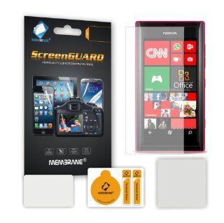 6 x Membrane Screen Protectors for Nokia Lumia 505   Crystal Clear (Invisible), Anti Scratch Films, Retail Package with accessories Cell Phones & Accessories