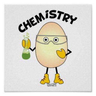 Chemistry Egghead Text Poster