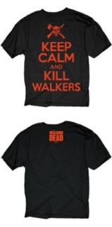 The Walking Dead Keep Calm and Kill Walkers Men's T Shirt Clothing