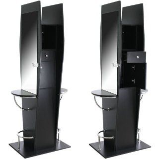 Double Sided Salon Styling Station Beauty Equipment WS 20BLK Beauty
