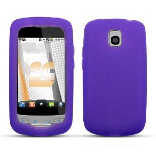 LG Thrive / Phoenix P506 / LG Optimus T P509 Gel Skin Case   Purple Cell Phones & Accessories