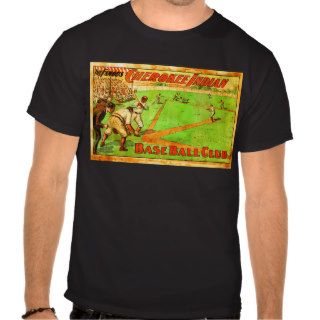 Vintage Retro Cherokee Indian Baseball Club Poster Shirts