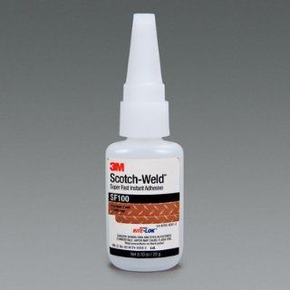 3M Scotch Weld SF100 Super Fast Instant Adhesive, 20g Bottle, Clear Cyanoacrylate Adhesives