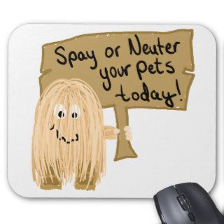 Peach Spay or Neuter Mouse Pads