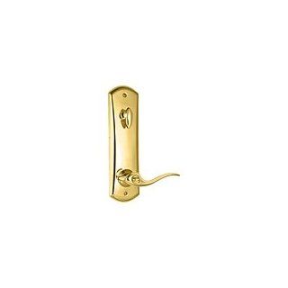 Kwikset 506TNL US3 Polished Brass 2 Point Interconnected Handleset with Tustin Lever   Door Handles  