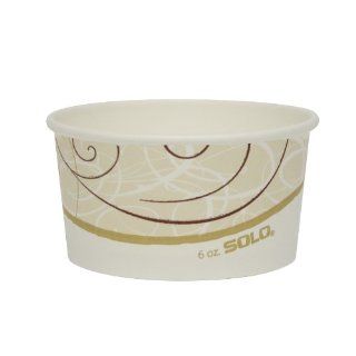 Solo VS506X J8000 Single Poly Paper Food Container, 6 oz Capacity, Symphony (Case of 1000)