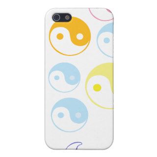 Multi color Yin Yang Template ( 4/4S ) Covers For iPhone 5