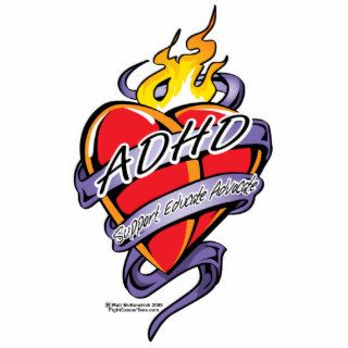 ADHD Tattoo Heart Photo Sculptures