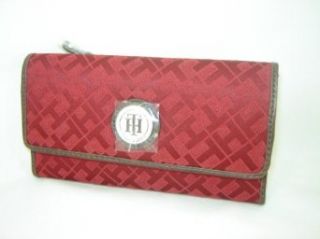 Tommy Hilfiger Signature Checkbook Wallet Red