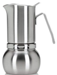 Stella "Inox Satinato" 2 cup Stainless Steel Stovetop Espresso Maker #492 S Stovetop Espresso Pots Kitchen & Dining