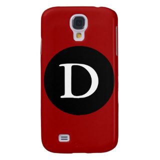 D Initial D Letter D Red Black iPhone 3 Speck Case Samsung Galaxy S4 Covers