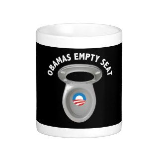 Obama Empty Chair   Toilet Seat Coffee Mugs
