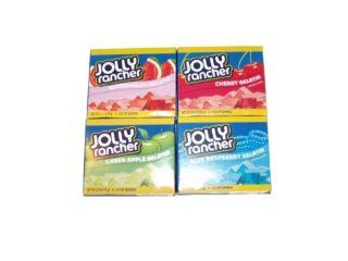 Jolly Rancher Jello 1 Green Apple, 1 Cherry, 1 Watermelon, 1 Blue Raspberry, 2.79oz Box (Pack of 4)  Gourmet Food  Grocery & Gourmet Food