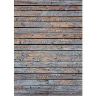 Photography Floor Drop Weathered Distressed Wood Background Mat Cf636 Area Rug Rubber Backing, 4 feet x 5 feet High Quality Printing, Roll up for Easy Storage Photo Prop Carpet Mat (Can Be Used for Decorating Home Also)   Photo Studio Backgrounds