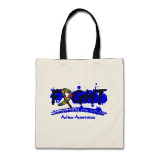 Autism FIGHT Supporting My Cause Tote Bag